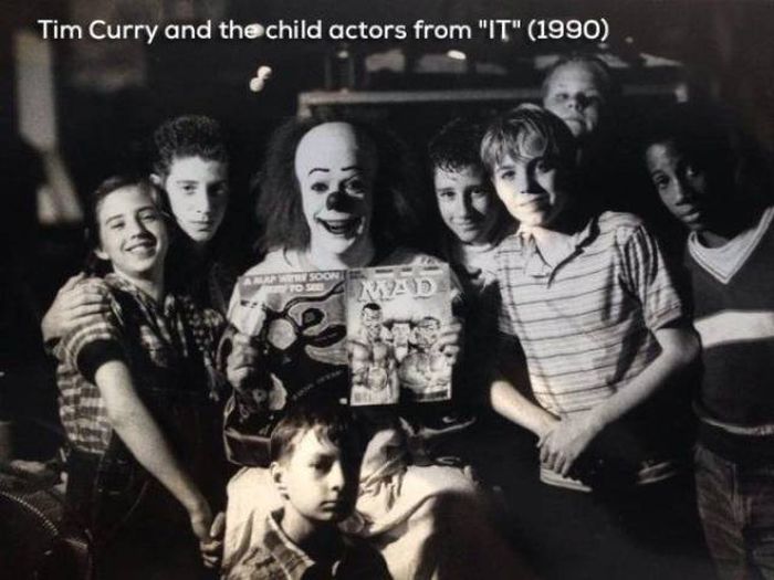 cast of it 1990 - Tim Curry and the child actors from "It" 1990 Soon Seban