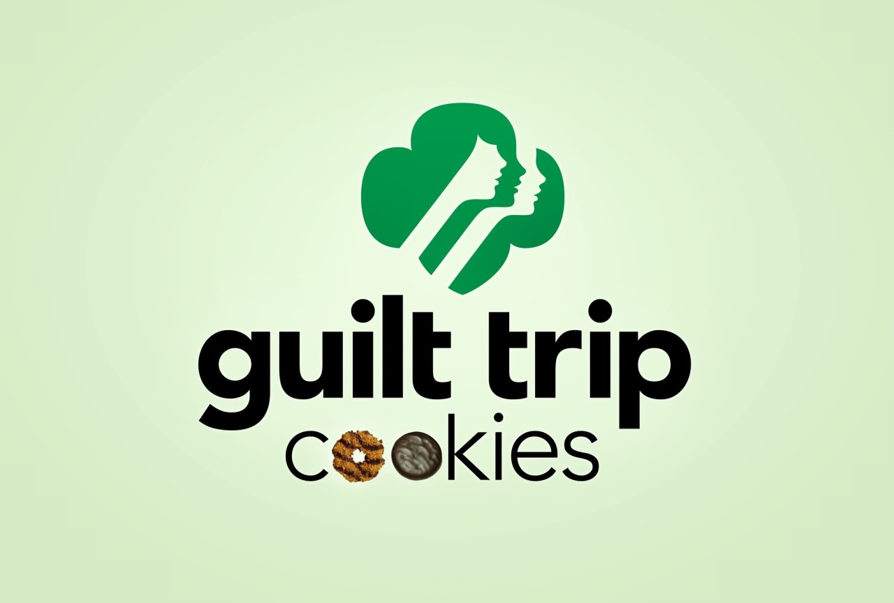 girl scout clip art - guilt trip cookies