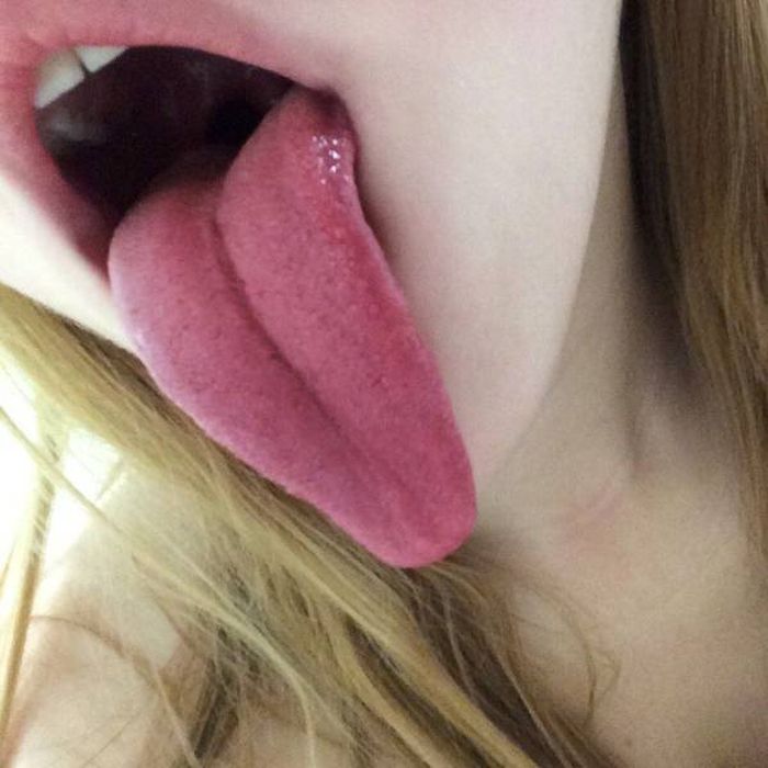 ahegao tongue