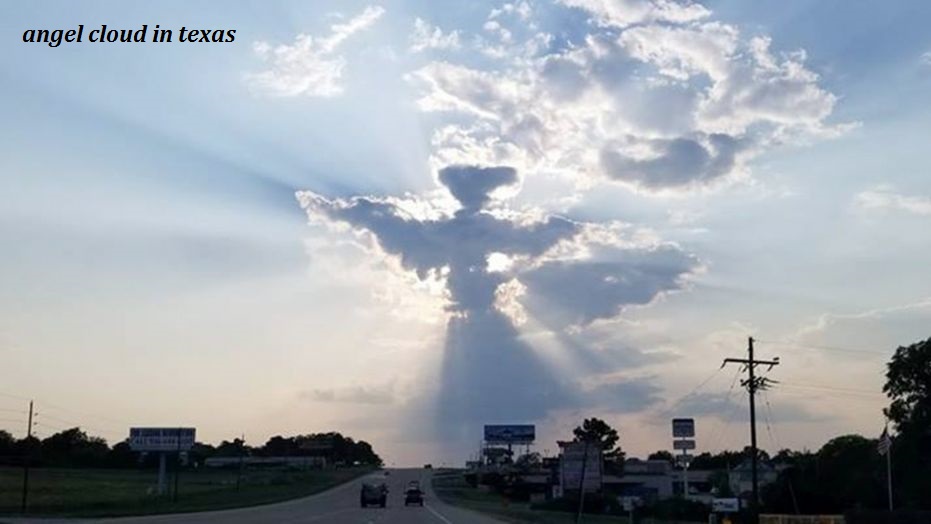cloud formations - angel cloud in texas