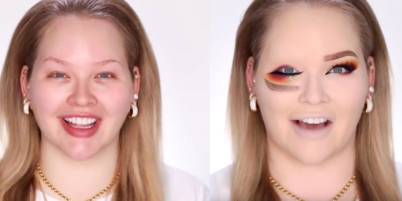 random pic upside down eye makeup