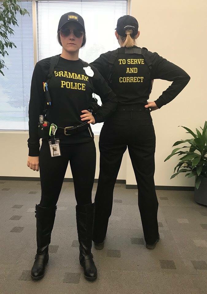 grammar police halloween costume - Grammap Police To Serve And Correct