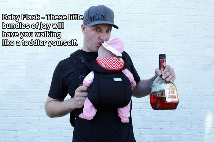 shoulder - Baby Flask These little wike bundles of joy will have you walking a toddler yourself.