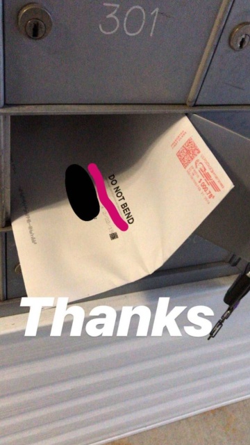 funny picture of a bent envelope with the writing