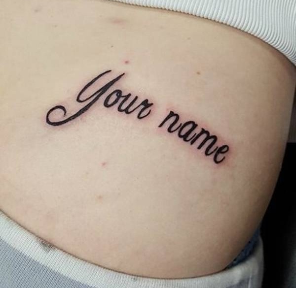 funny pics - tattoo - Your name