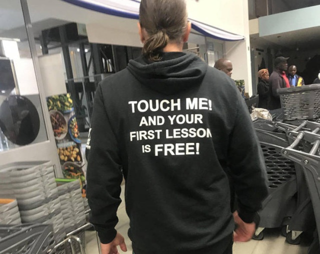 funny pics - t shirt - Touch Me! And Your First Lesson Is Free!