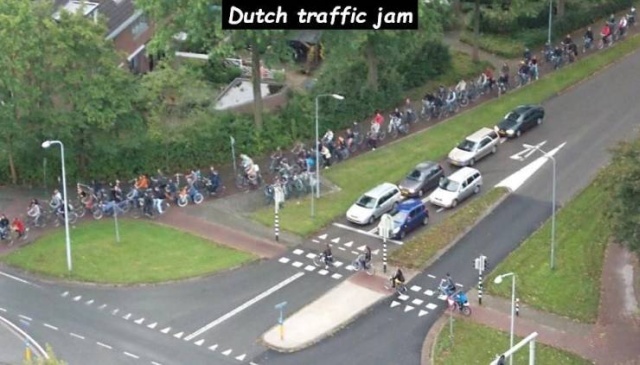 bicycle traffic jam wageningen - Dutch traffic jam Dutch traffic jam