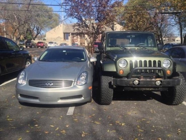 funny jeep parking - Uu