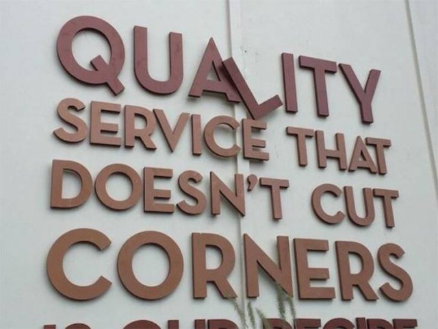 best u had one job - Quaity Service That Doesn'T Cut Corners