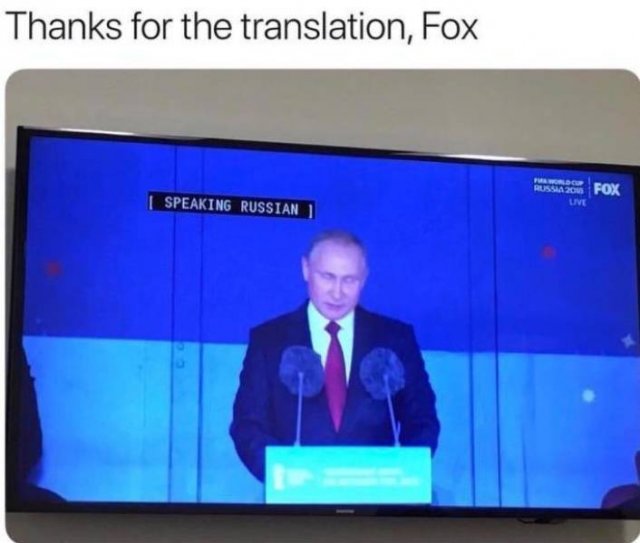 random pic r softwaregore - Thanks for the translation, Fox Russia 2016 Fox Speaking Russian I Une