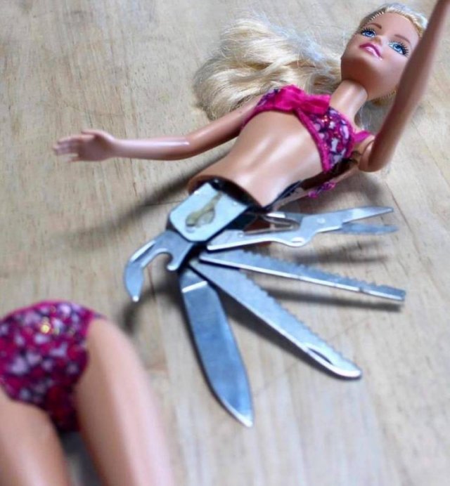 random pic cursed images barbie