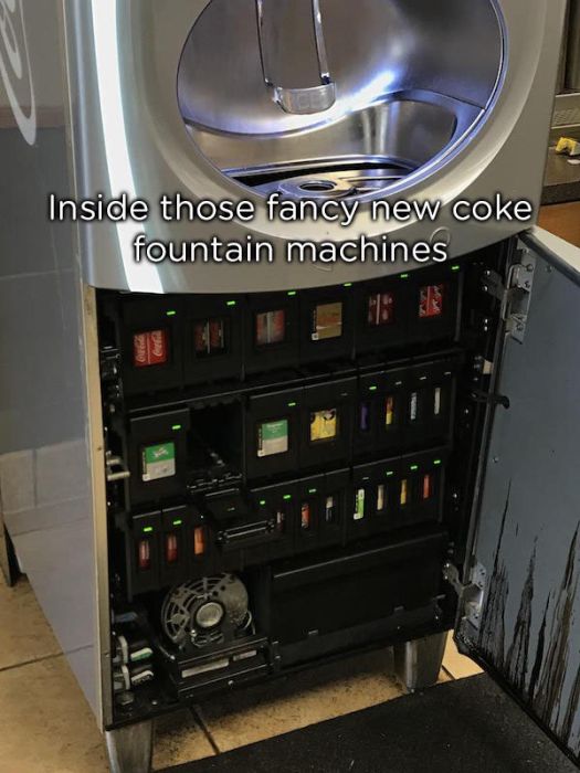 electronics - Inside those fancy new coke fountain machines