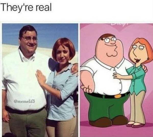 family guy real life - They're real