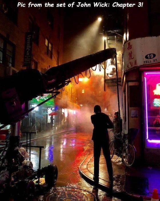 new york john wick - Pic from the set of John Wick Chapter 3! Pell St. Nis