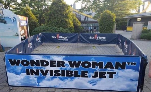 six flags wonder woman invisible jet - Six Flags Six Flags Wonder Womantm Invisible Jet