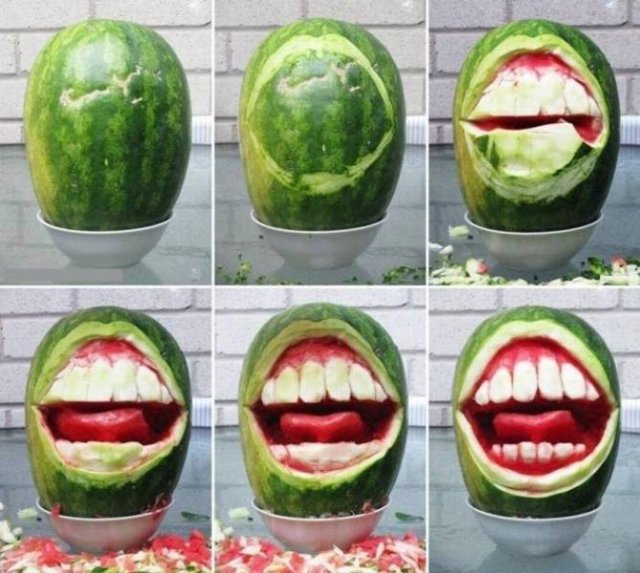 watermelon teeth