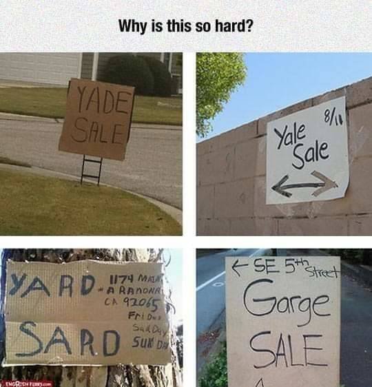 yard sard yale sale - Why is this so hard? Yade Sale Yale Sale Var D. 174 mm Aranone Ca 92065 Frid Garge Sard Sur Sale