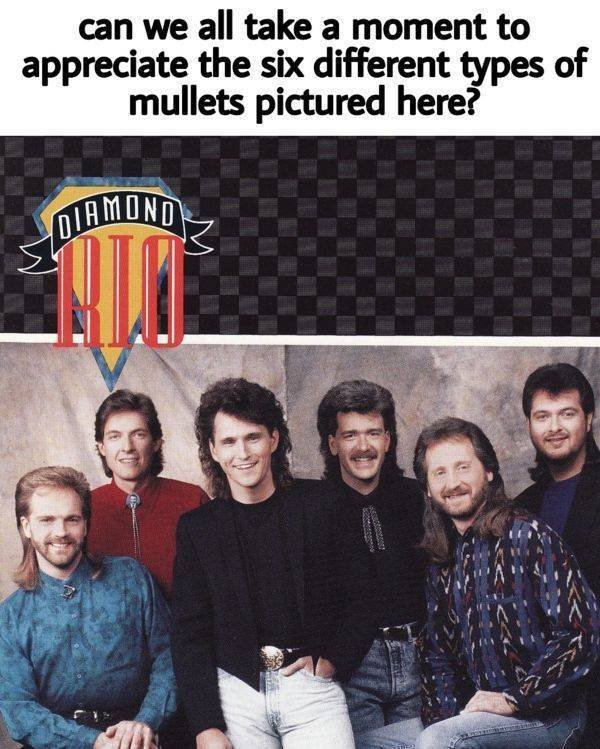 diamond rio norma jean riley - can we all take a moment to appreciate the six different types of mullets pictured here? Diamond Joias