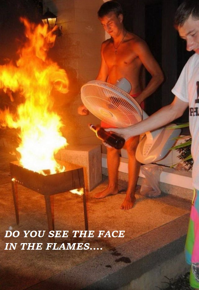 Do You See The Face In The Flames....