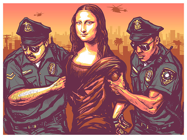 crime art illustration - 85