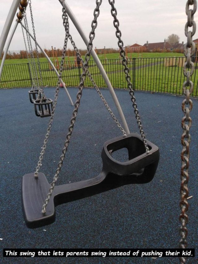 swing - Docoooo This swing that lets parents swing instead of pushing their kid.