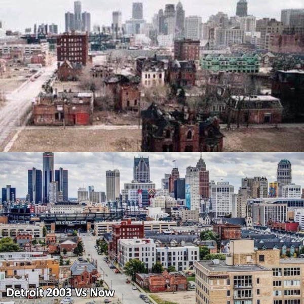 detroit in 2003 - Detroit 2003 Vs Now