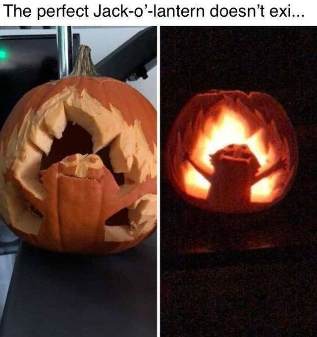 elmo meme pumpkin - The perfect Jacko'lantern doesn't exi...