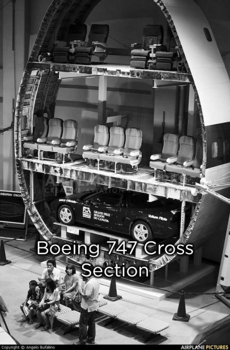 boeing 747 cross section - W Boeing 747 Cross Section Copyright Angelo Bufalino Airplane Pictures