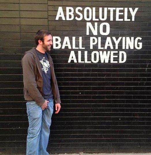 male - Absolutely No Ball Playing Allowed