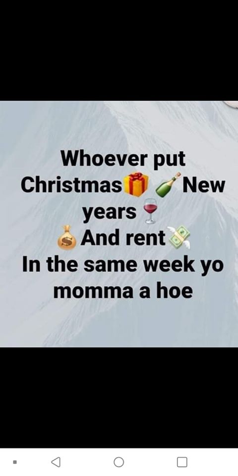 charlemagne capital - Whoever put Christmas i New years s And rent In the same week yo momma a hoe . 0 0 0