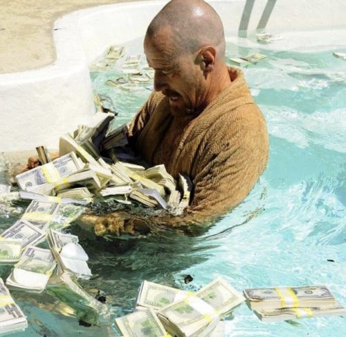 breaking bad pool money scene