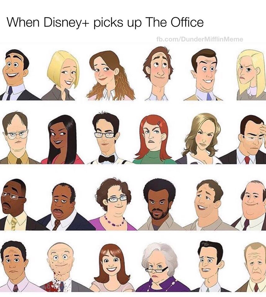 easy the office show drawing - When Disney picks up The Office fb.comDunder Mifflin Meme