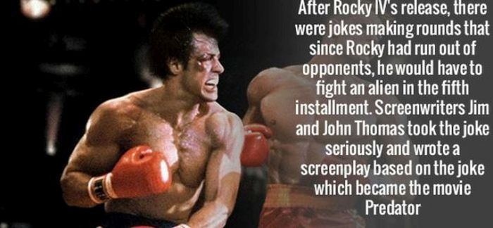 rocky boxing - After Rocky Iv's release, there were jokes making rounds that since Rocky had run out of opponents, he would have to fight an alien in the fifth installment. Screenwriters Jim and John Thomas took the joke seriously and wrote a screenplay b