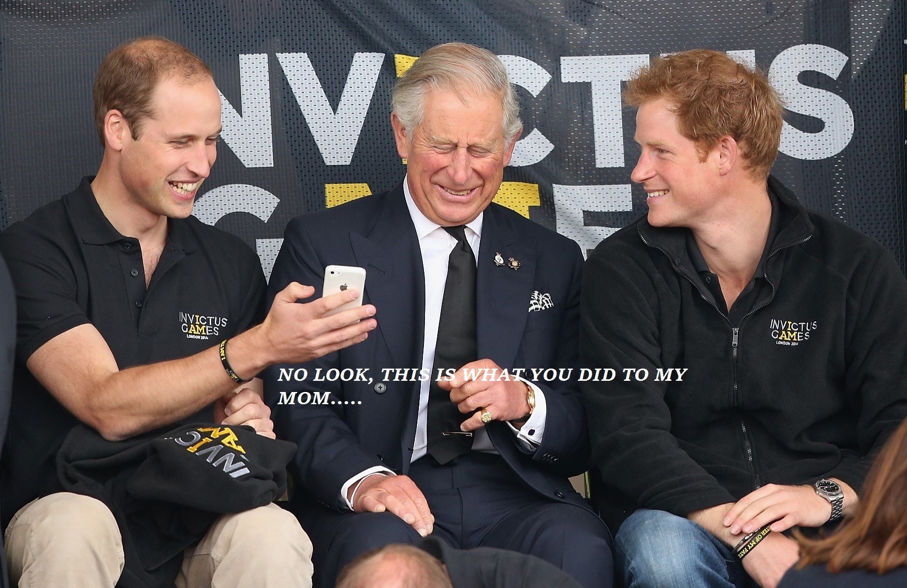 prince charles and prince harry - Vvt S Wictus No Look, This Is What You Did To My Mom.....