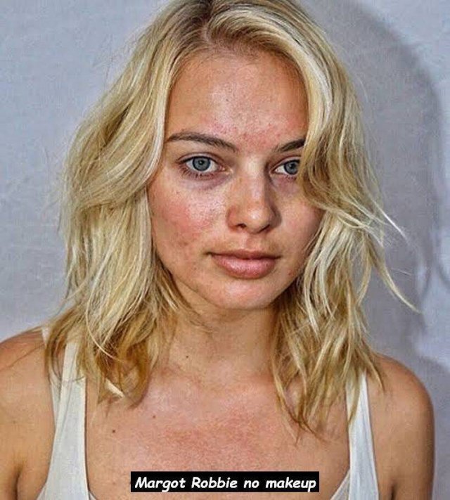 margot robbie without makeup - Margot Robbie no makeup