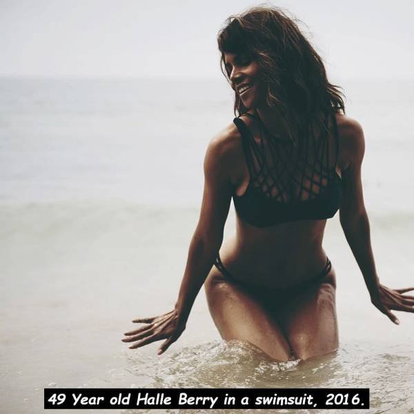 halle berry en bikini - 49 Year old Halle Berry in a swimsuit, 2016.