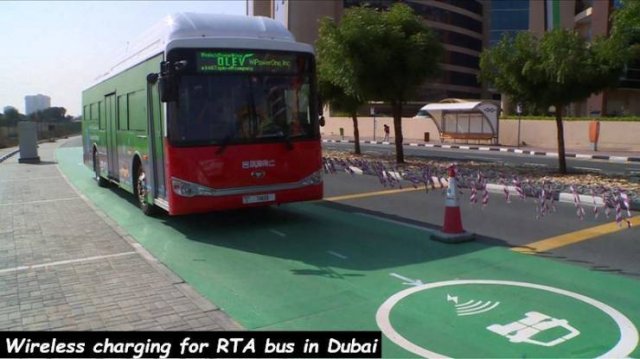 Dubai - Olev para Wireless charging for Rta bus in Dubai
