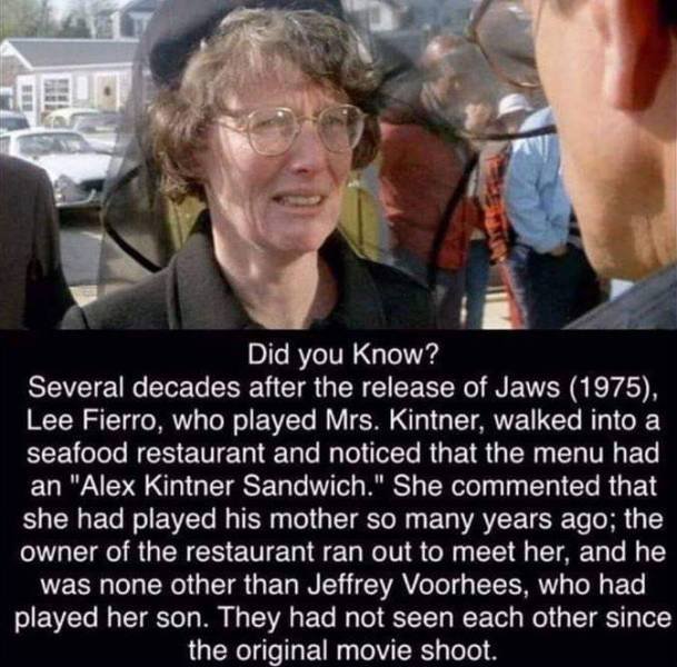 jaws alex kintner mother - Did you know? Several decades after the release of Jaws 1975, Lee Fierro, who played Mrs. Kintner, walked into a seafood restaurant and noticed that the menu had an "Alex Kintner Sandwich." She commented that she had played his 
