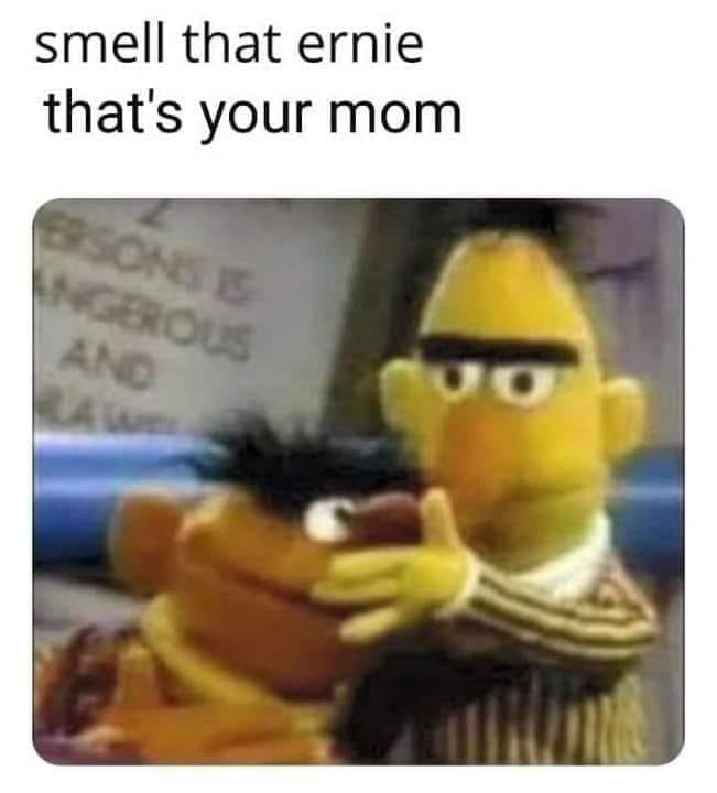 bert and ernie memes nam - smell that ernie that's your mom