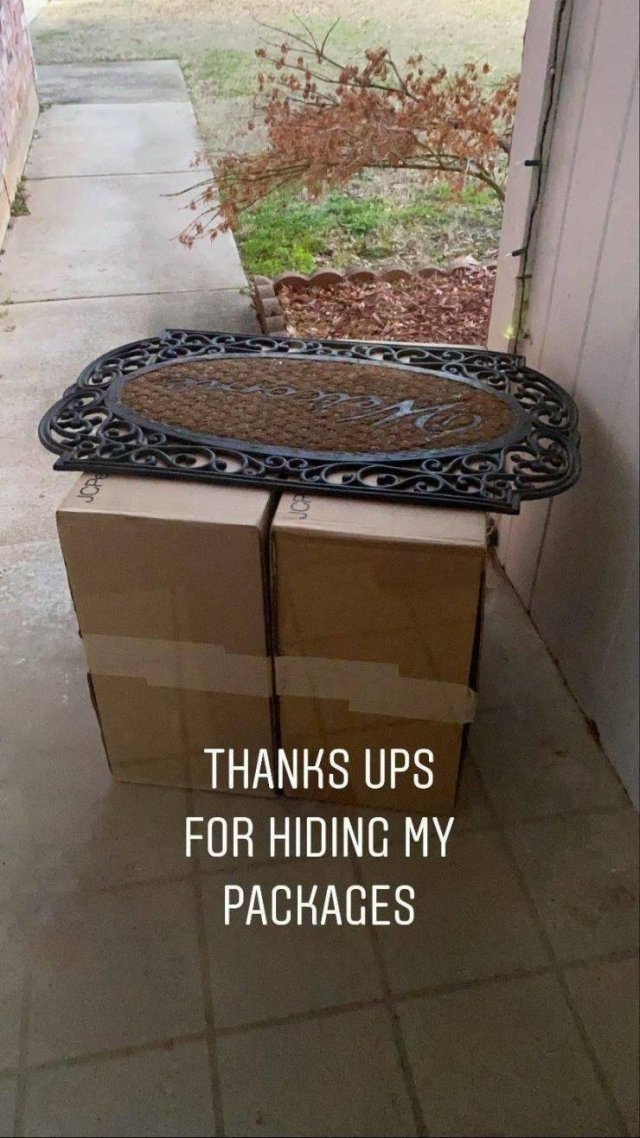 table - Coco Thanks Ups For Hiding My Packages