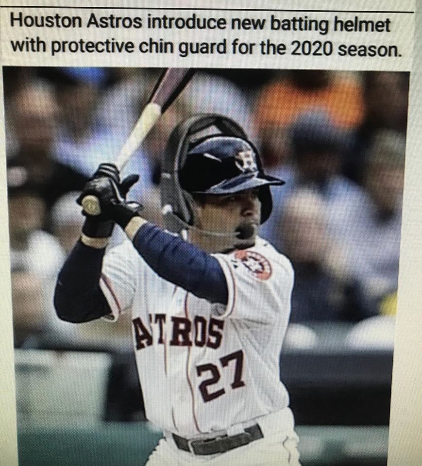 astros new helmet meme - Houston Astros introduce new batting helmet with protective chin guard for the 2020 season. Atris