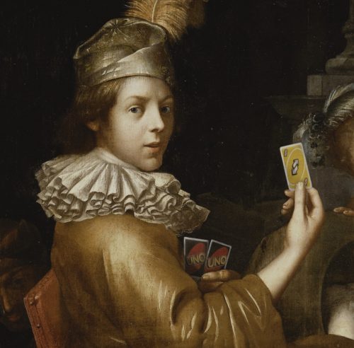 card game on the cradle allegory