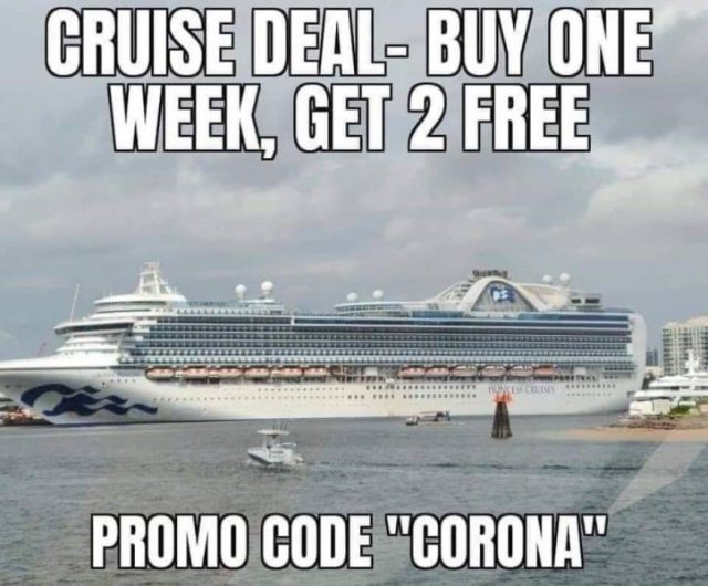 Discounts and allowances - Cruise Deal Buy One Week, Get 2 Free Promo Code "Corona"
