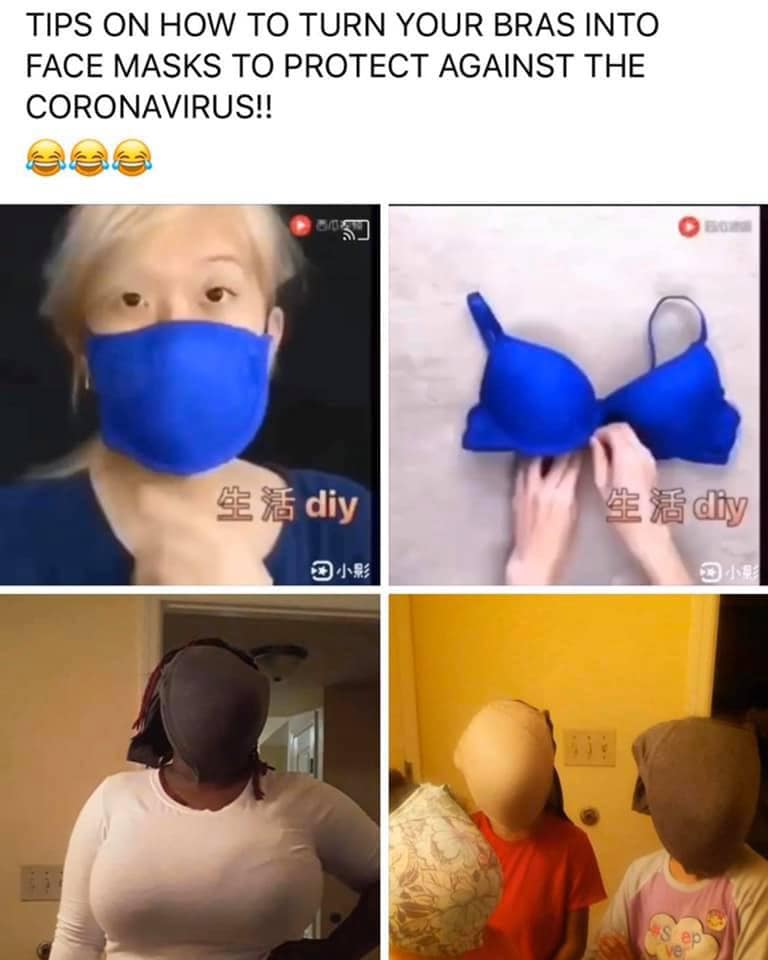 shoulder - Tips On How To Turn Your Bras Into Face Masks To Protect Against The Coronavirus!! diy diy D