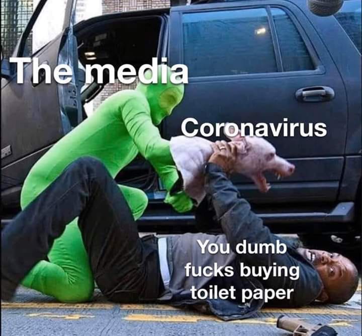 will smith i am legend - The media Coronavirus You dumb fucks buying toilet paper