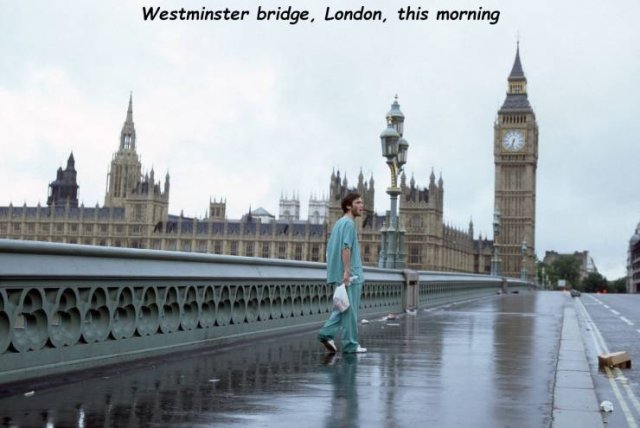 houses of parliament - Westminster bridge, London, this morning Attan