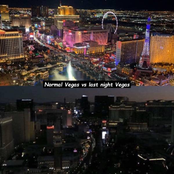 metropolis - Normal Vegas vs last night Vegas
