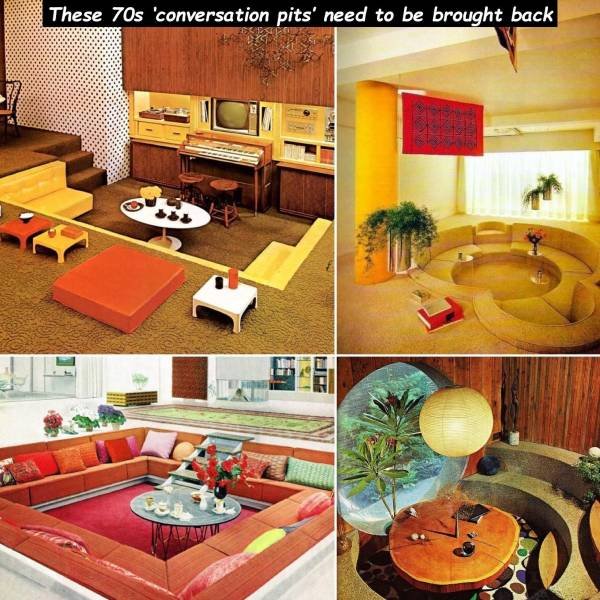 70s conversation pit - These 70s 'conversation pits' need to be brought back Ua