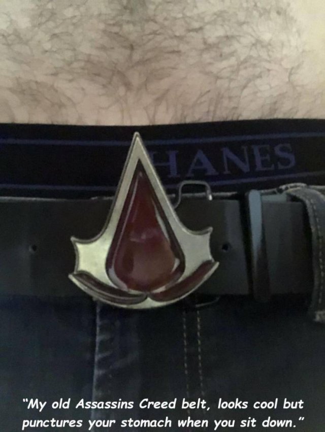 Pic_48 - Janes "My old Assassins Creed belt, looks cool but punctures your stomach when you sit down."