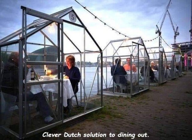 netherlands restaurant greenhouse - 5 Clever Dutch solution to dining out.